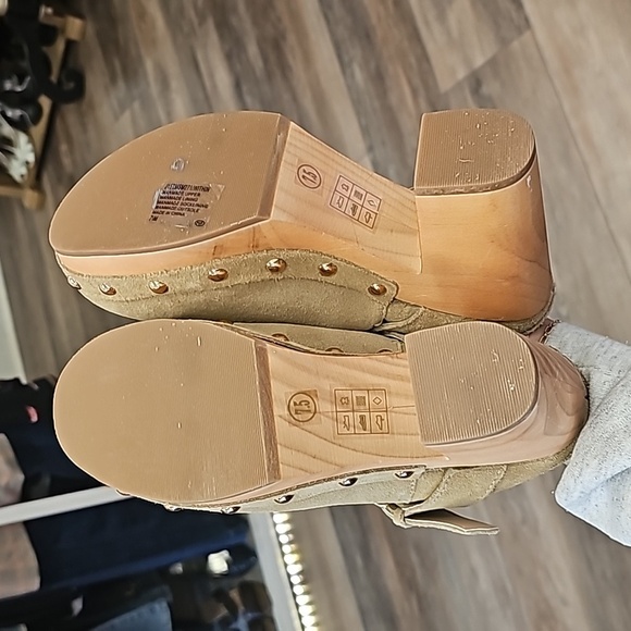 Suede, mules, clogs, shoes, vintage, y2k, casual, school, streetwear,  clean - Picture 5 of 12